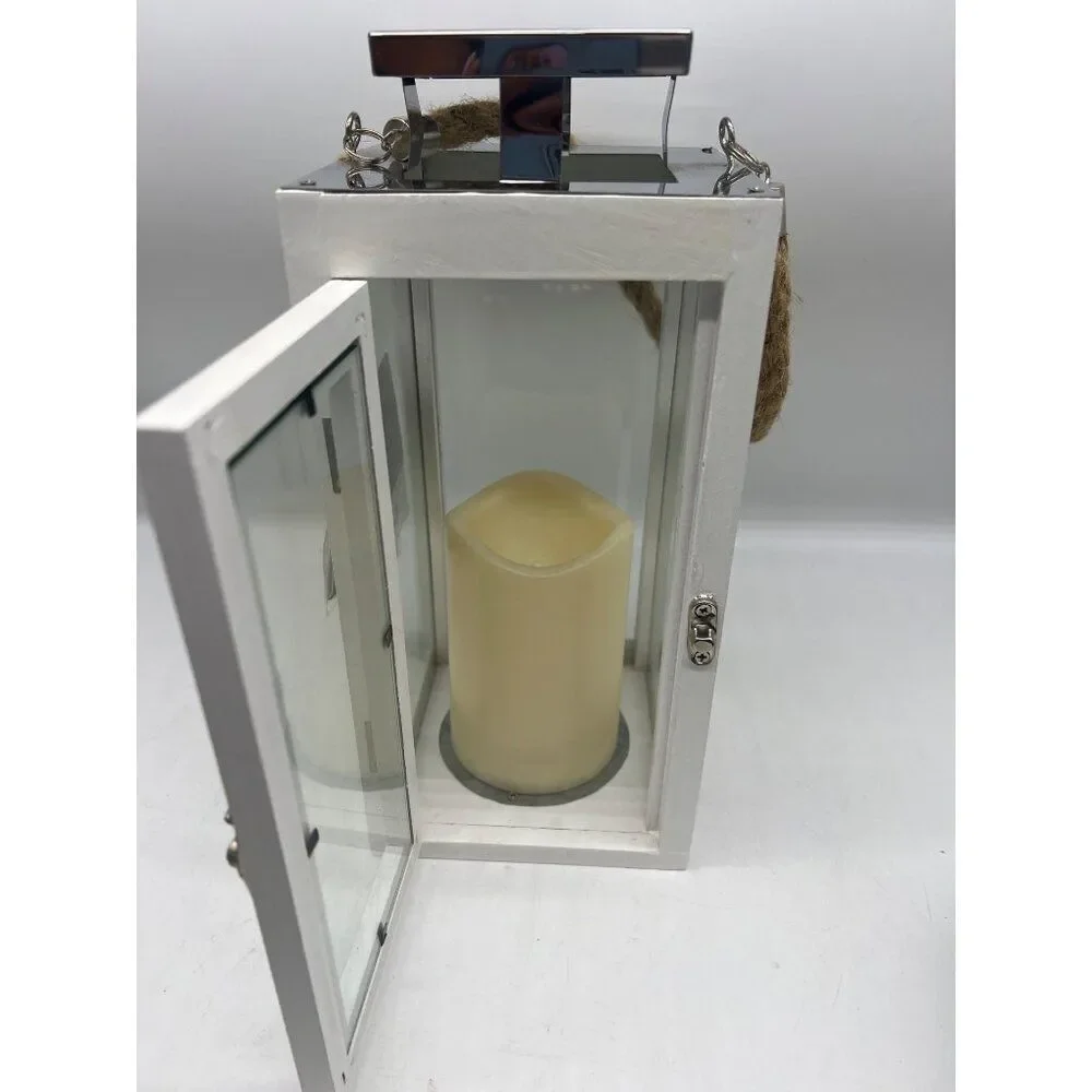 Mission Galley Flameless Warm White LED Candle Lantern